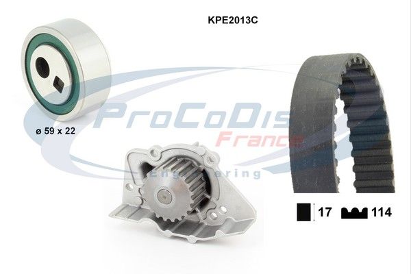 PROCODIS FRANCE Veepump + hammasrihmakomplekt KPE2013C